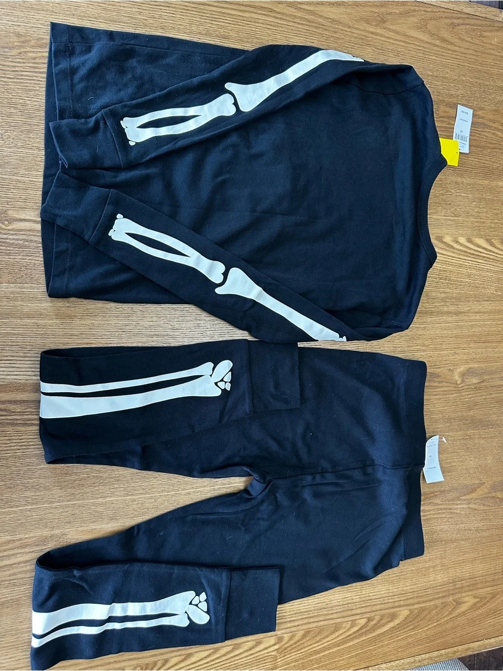 Kids Black Skeleton Pajama Set - GAP